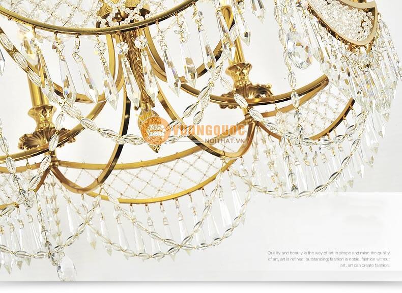 Đèn chùm đồng phòng khách ABR144-7